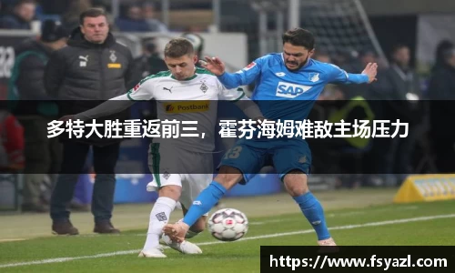 多特大胜重返前三，霍芬海姆难敌主场压力